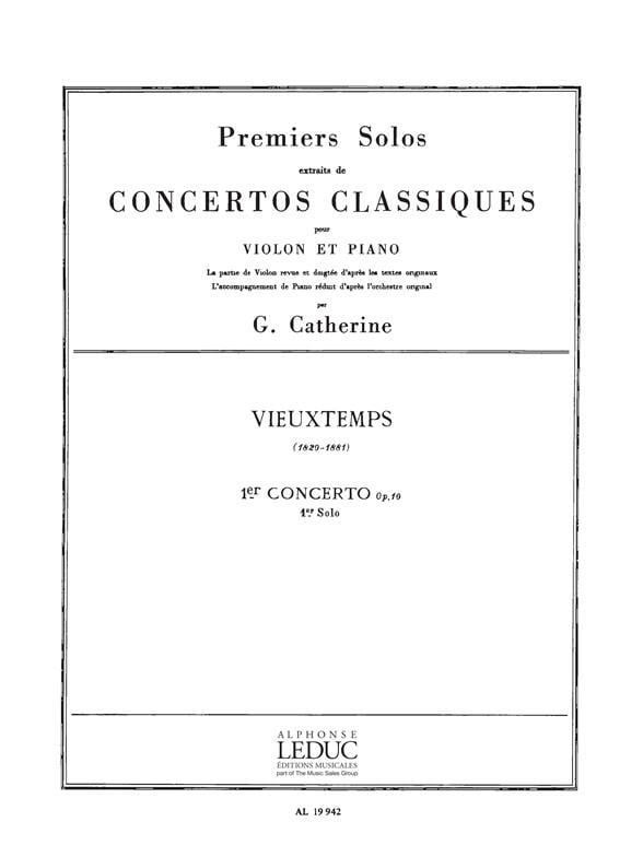 Premier Solo Extrait concerto No.1 En Mi Majeur
